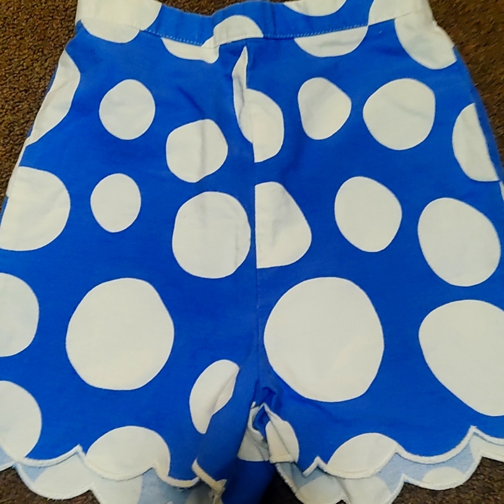 Blue and white polka dots junior size 10/12